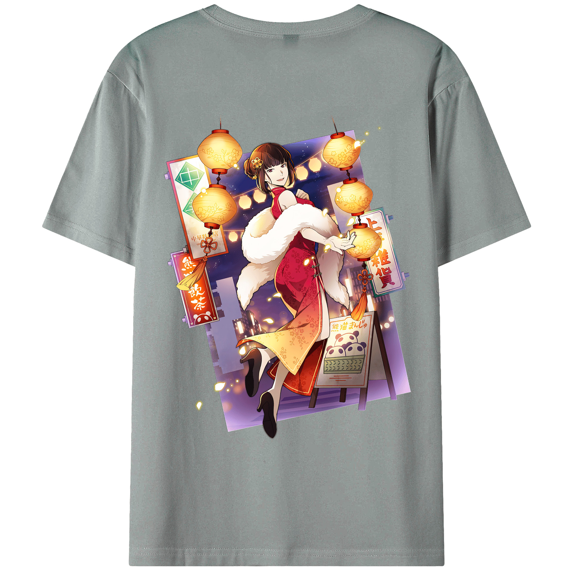 （画像用） 文豪ストレイドッグス Bungo Stray Dogs 綿100％ メンズ半袖Tシャツ（バックプリント） 通気性